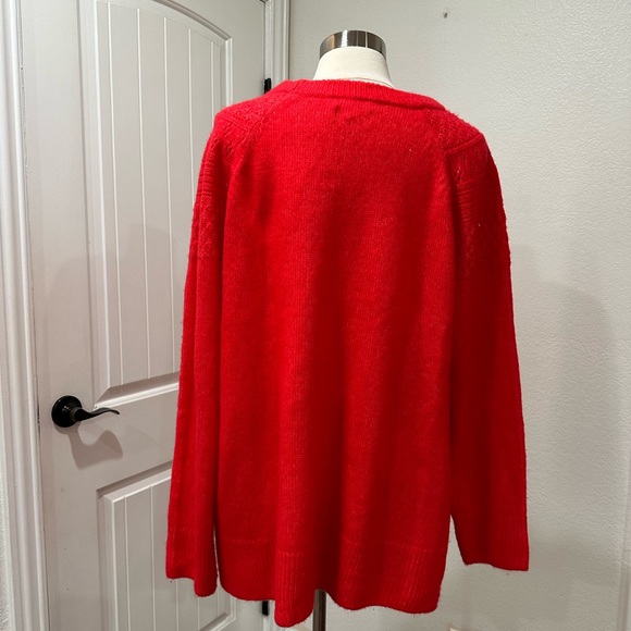 EVRI Sweater Plus Size 2X Red Zinnia - Picture 3 of 7